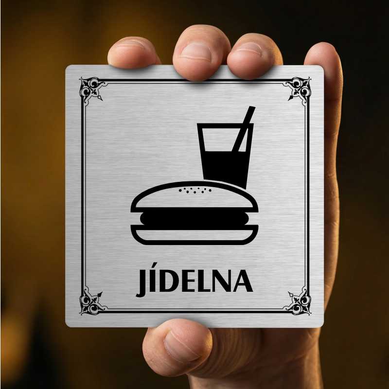 Jídelna, 80x80mm, bílá, Nevada